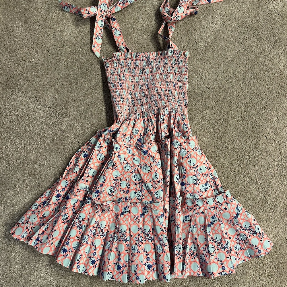 Hill House Home Ribbon Charlotte Nap Dress Pink Vine size Small - Picture 2 of 4